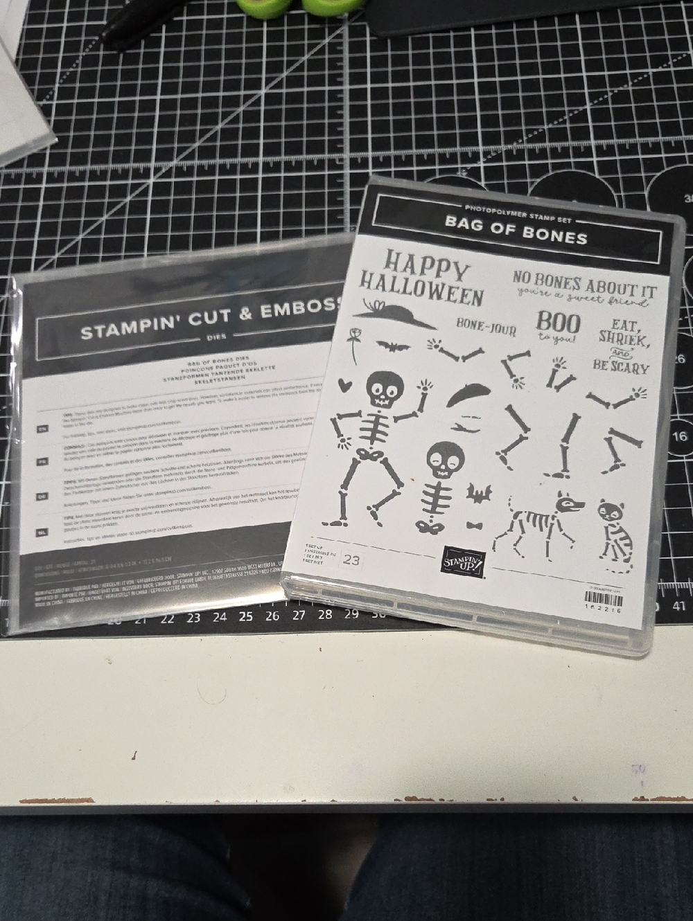 Bag of Bones Stamp and Die Set
